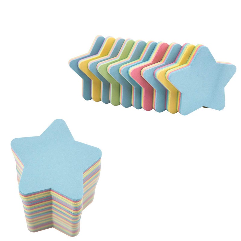 OSOPOLA Star Sticky Notes - 1000 Sheets Mixed 4 Color Bulk Sale Sticky Memo Post Memo Note Tape Self Stick Notes for Office/School/Home - Image 2